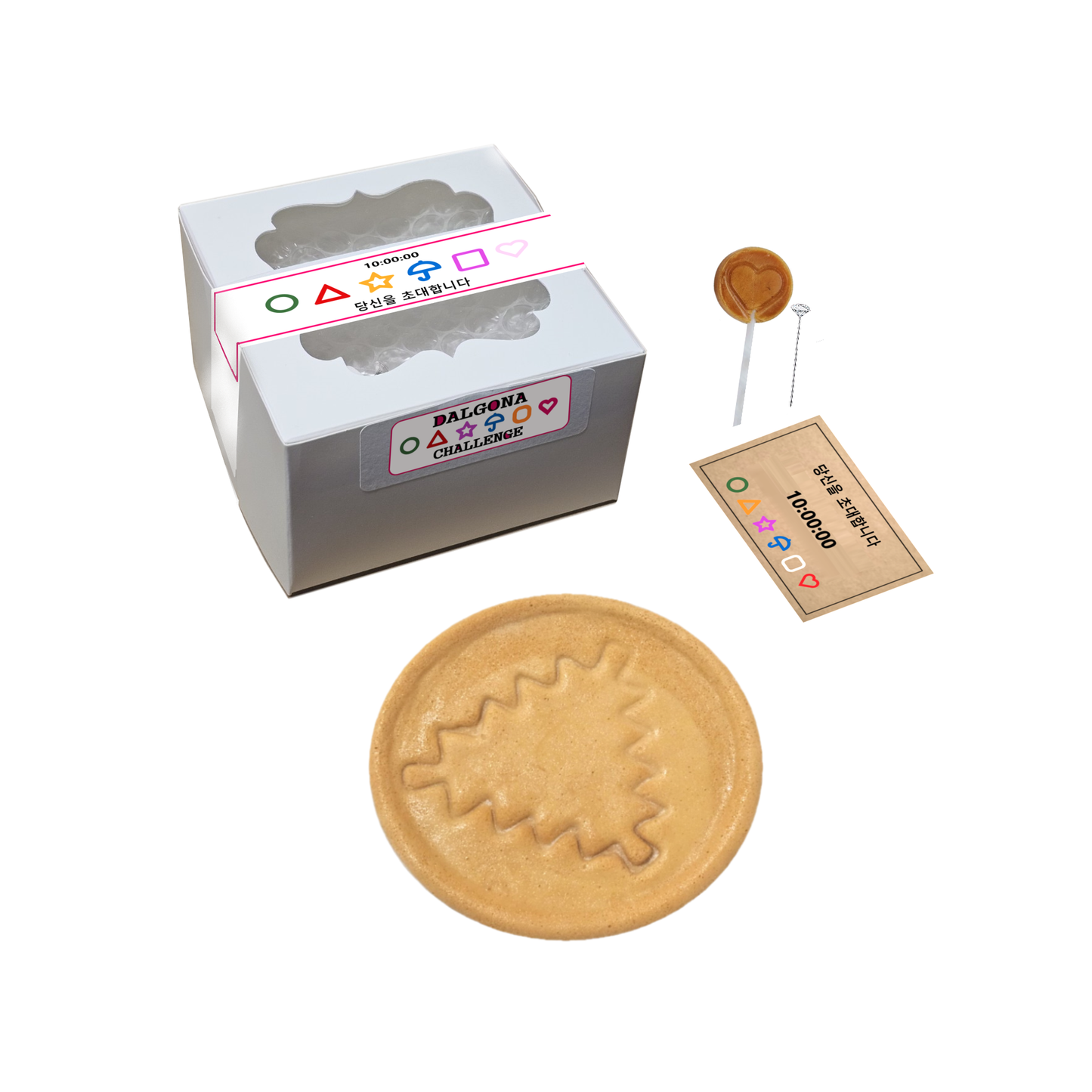 Dalgona Cookie Survival Challenge - Triangle Symbol