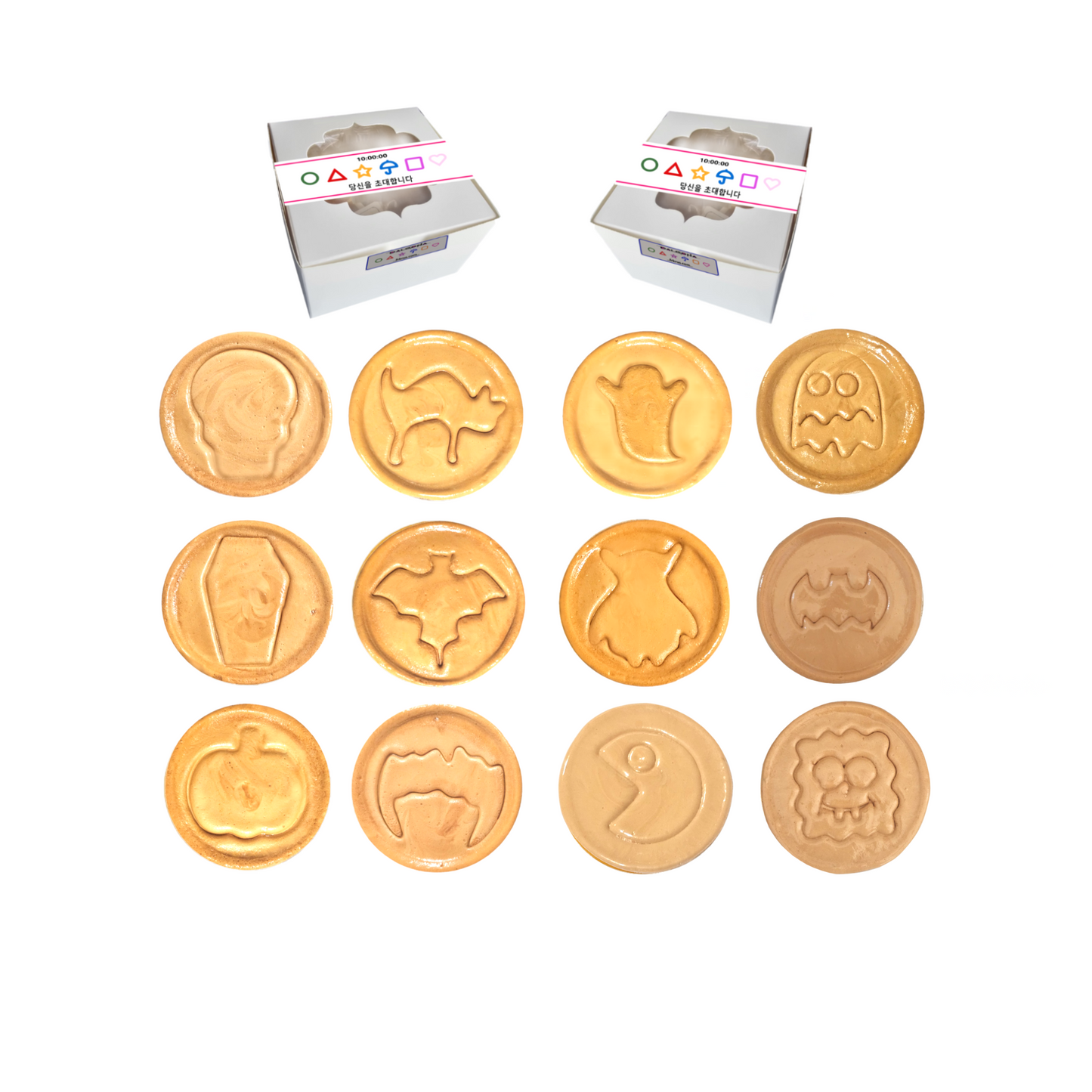 Dalgona Cookie Halloween Iconic Symbol Collection 12 pcs