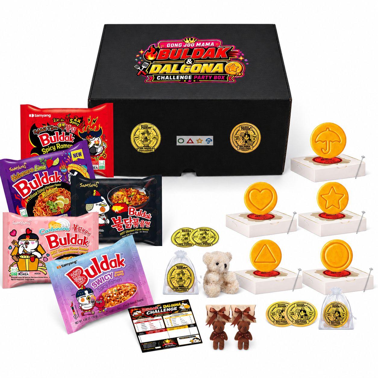 Gong Joo Mama Buldak & Dalgona Challenge Gift Box