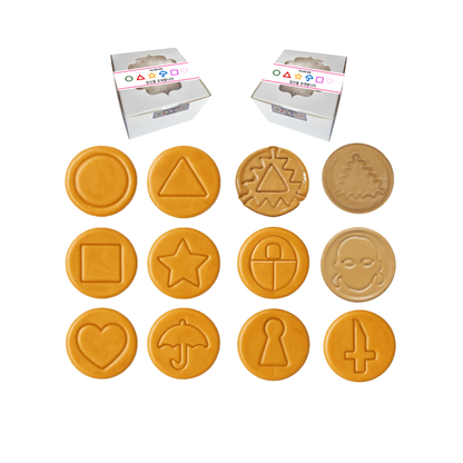 12 Iconic Symbol Dalgona Cookies Challenge Box