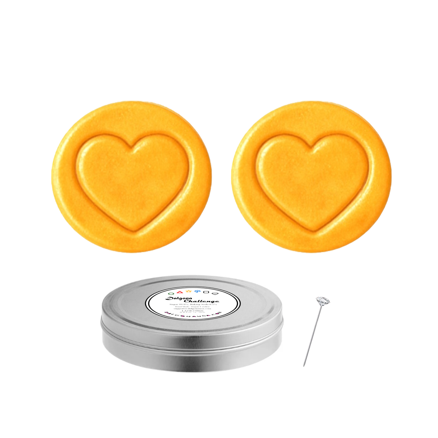 Two (2) Dalgona Cookies Challenge in One (1) Tin