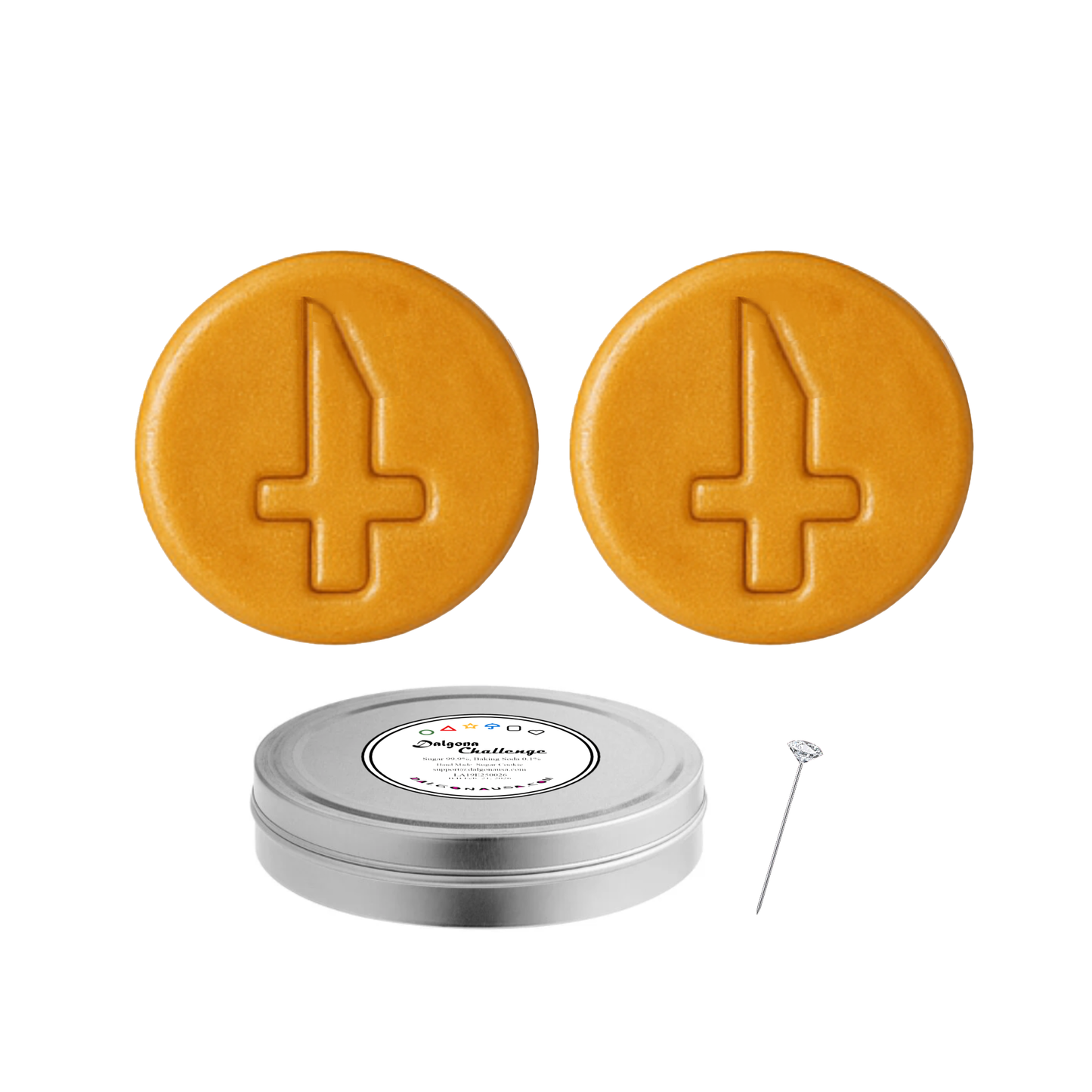 Two (2) Dalgona Cookies Challenge in One (1) Tin