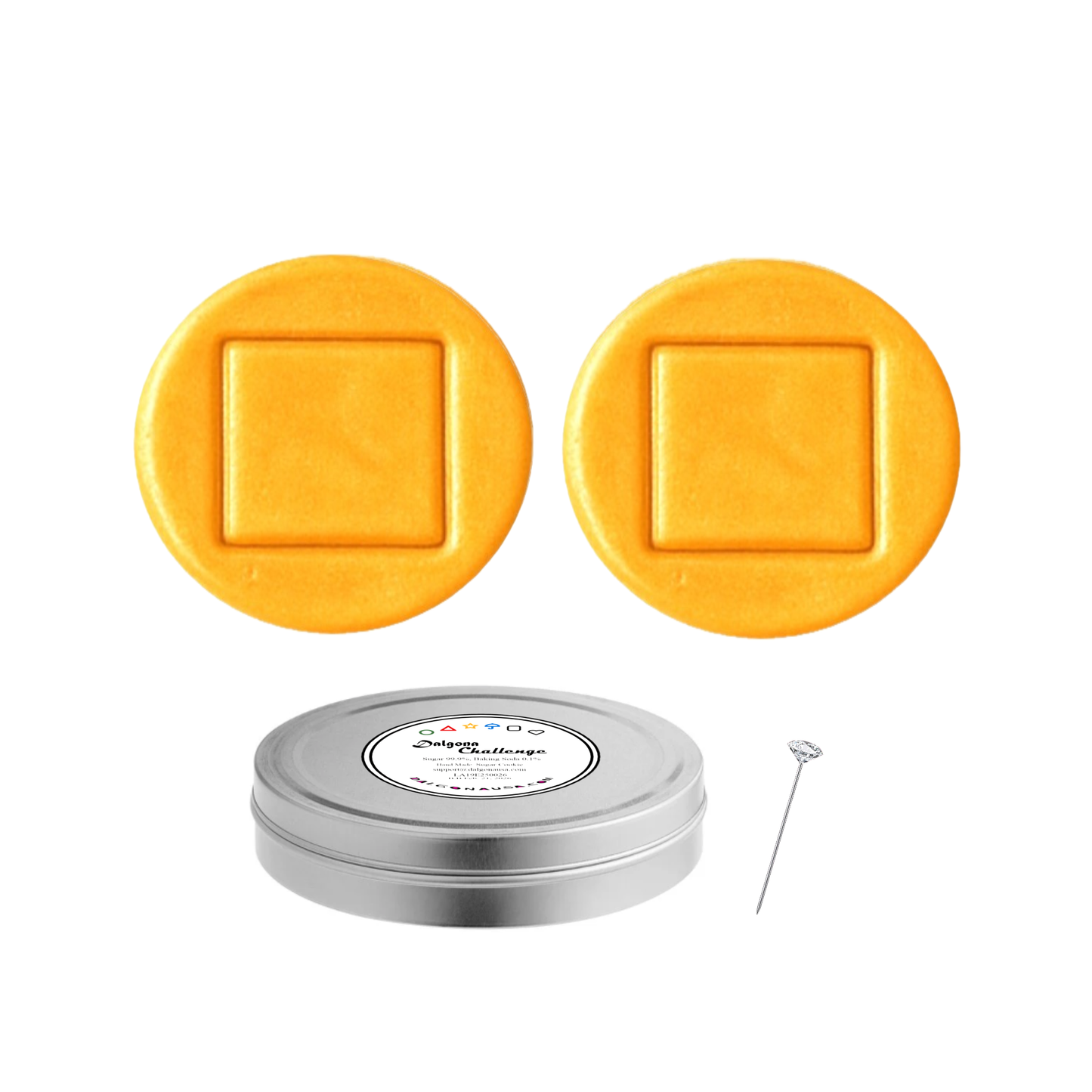 Two (2) Dalgona Cookies Challenge in One (1) Tin