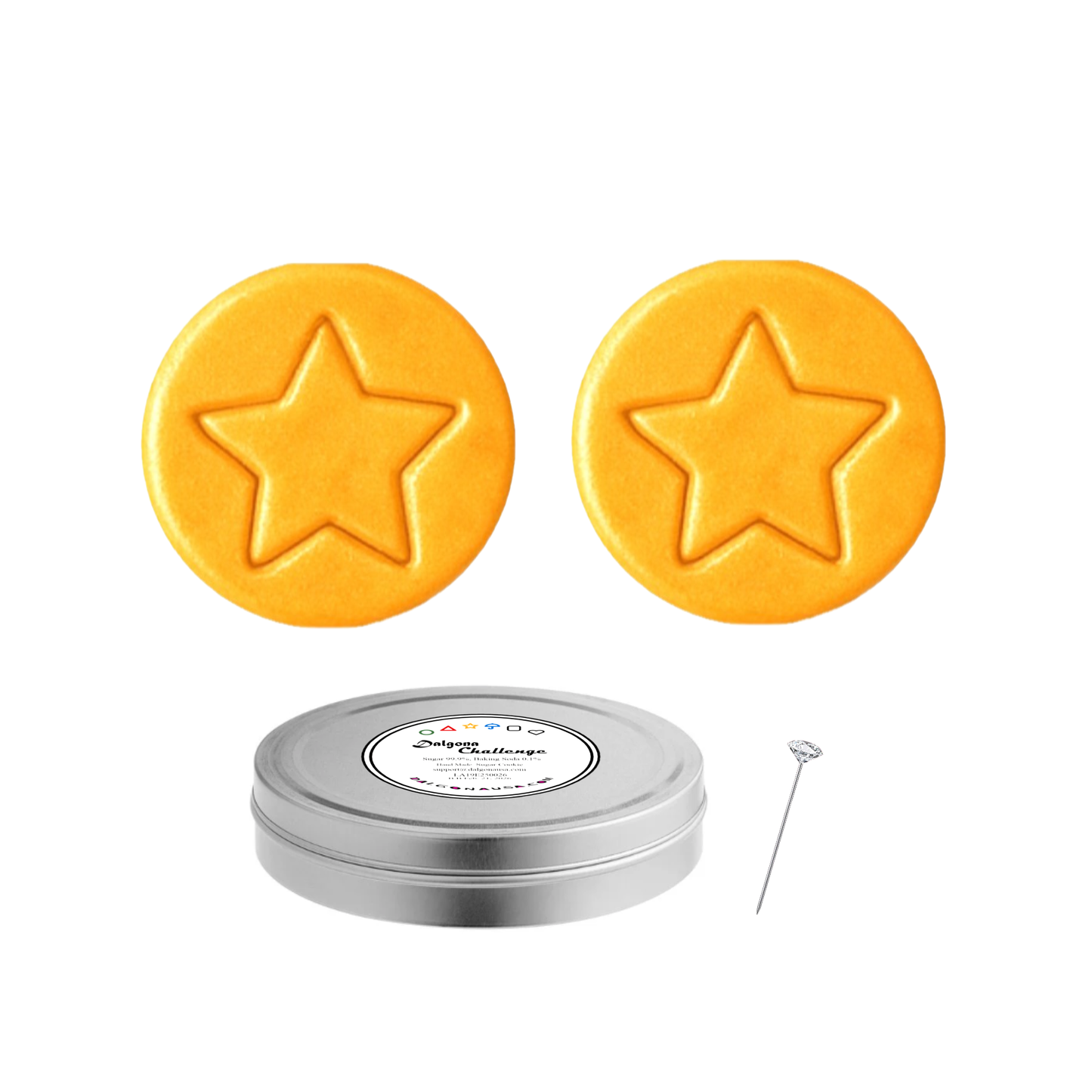 Two (2) Dalgona Cookies Challenge in One (1) Tin