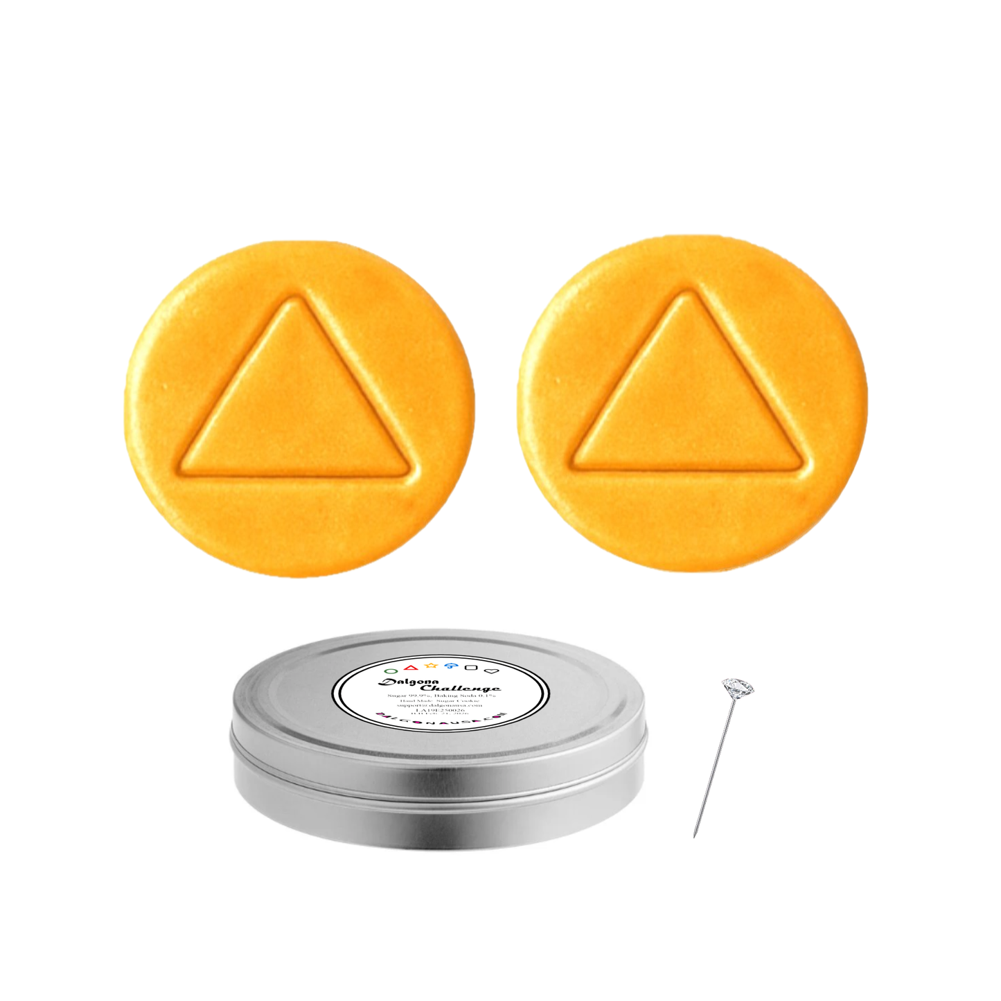 Two (2) Dalgona Cookies Challenge in One (1) Tin