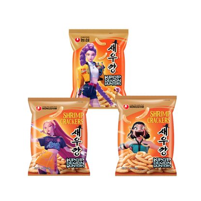 K-POP Demon Hunters X Nongshim Original Shrimp 3PK Gift - HUNTRIX