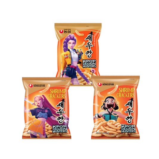 K-POP Demon Hunters X Nongshim Original Shrimp 3PK Gift - HUNTRIX