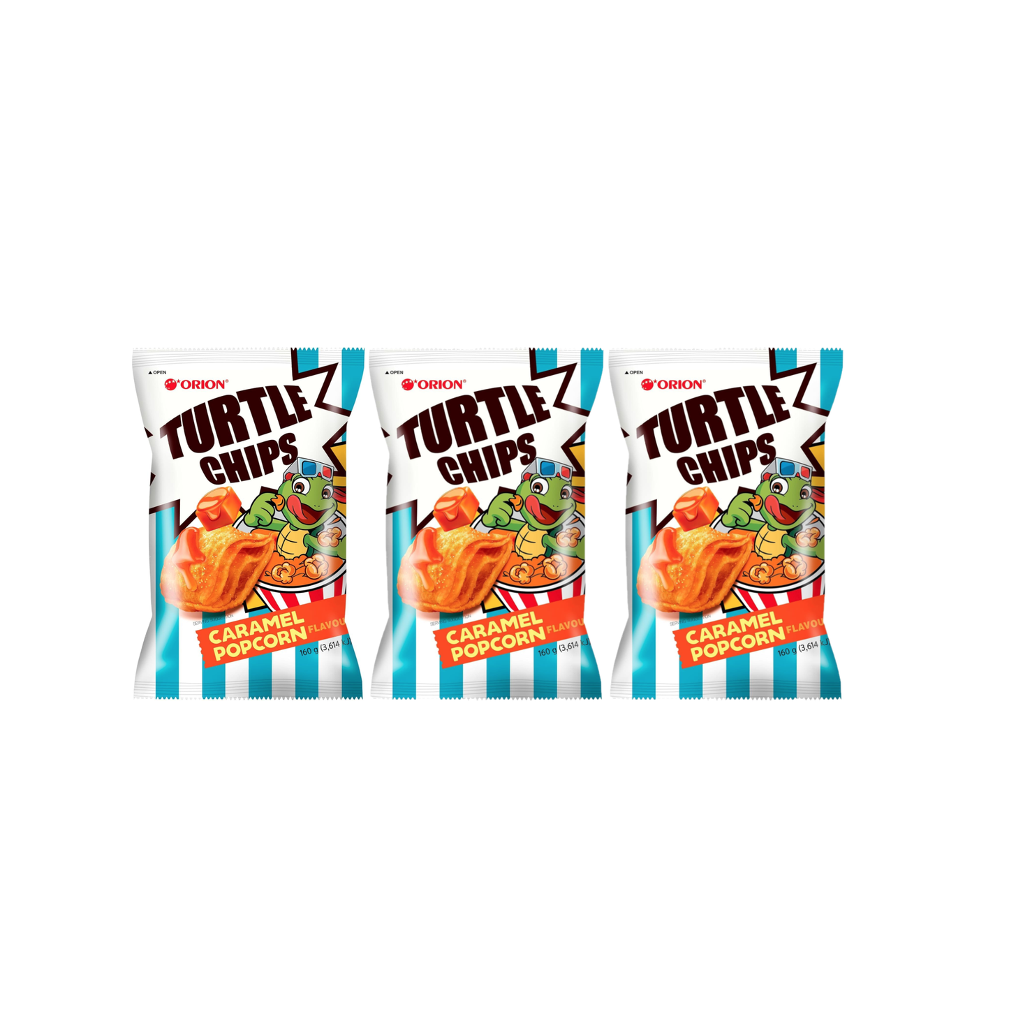 Orion Carmel Popcorn Turtle Chip Gift Box
