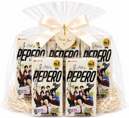STRAY KIDS x PEPERO Mini White Cookie Flavor 5 Pack Gift