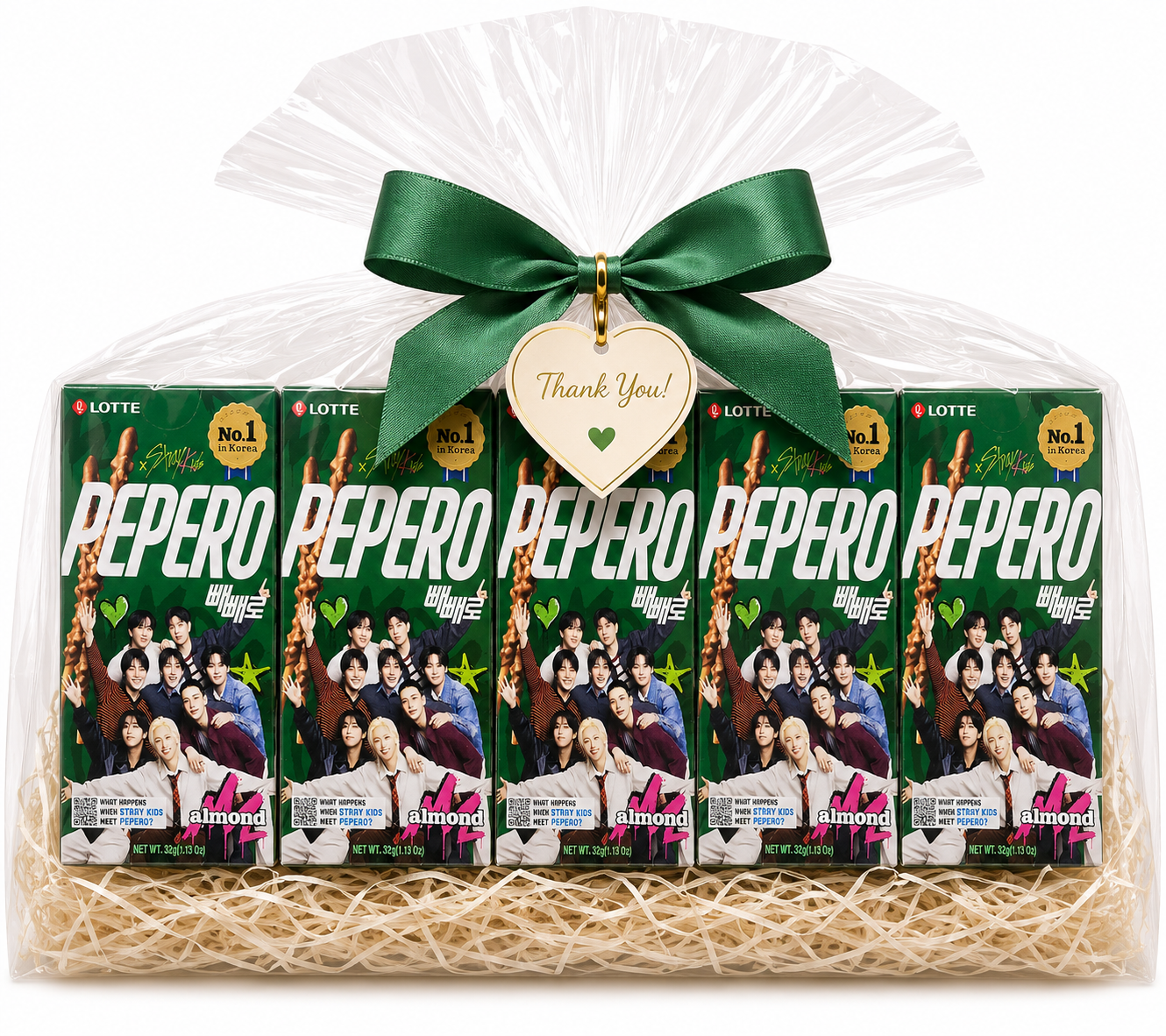 STRAY KIDS x PEPERO Mini Almond Flavor 5 Pack Gift