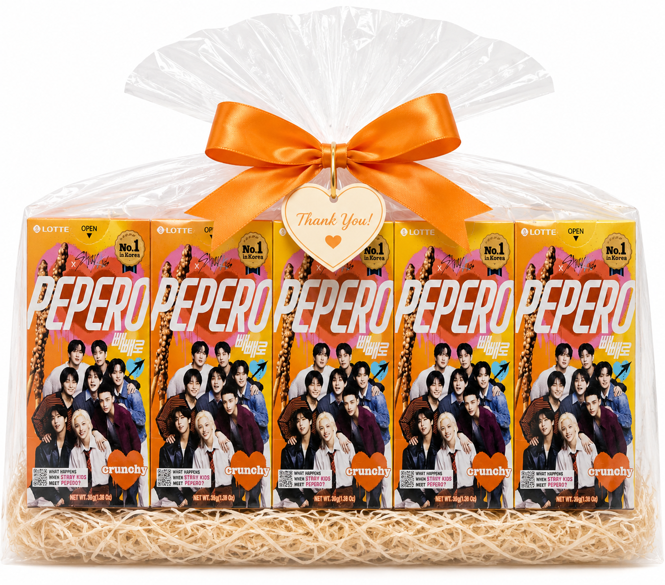 STRAY KIDS x PEPERO Mini Crunchy Flavor 5 Pack Gift