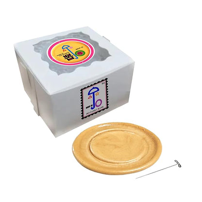 Handmade Premade Real Korean Dalgona Cookie (Bbop-gi) – Traditional Sugar Cookie with K-Drama S. Game Iconic Fun Symbol (Single)