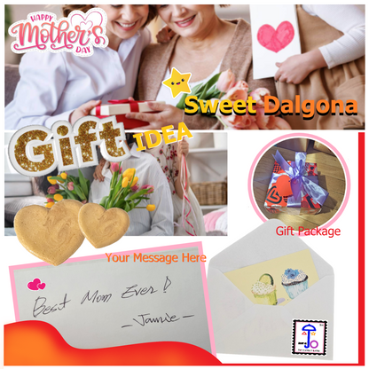Mother's Day Dalgona  Gift Box - " I LOVE MOM "