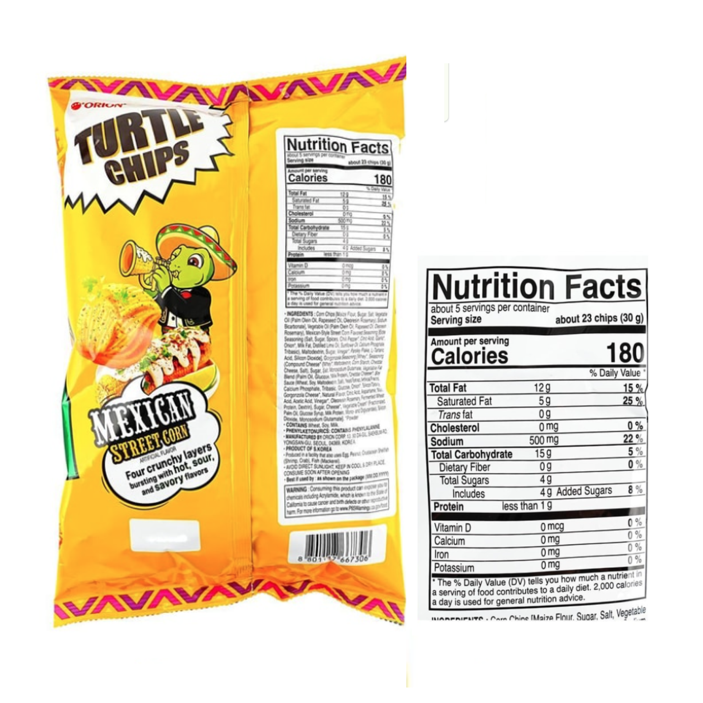 Orion Mexican Street Corn Turtle Chip Gift Box