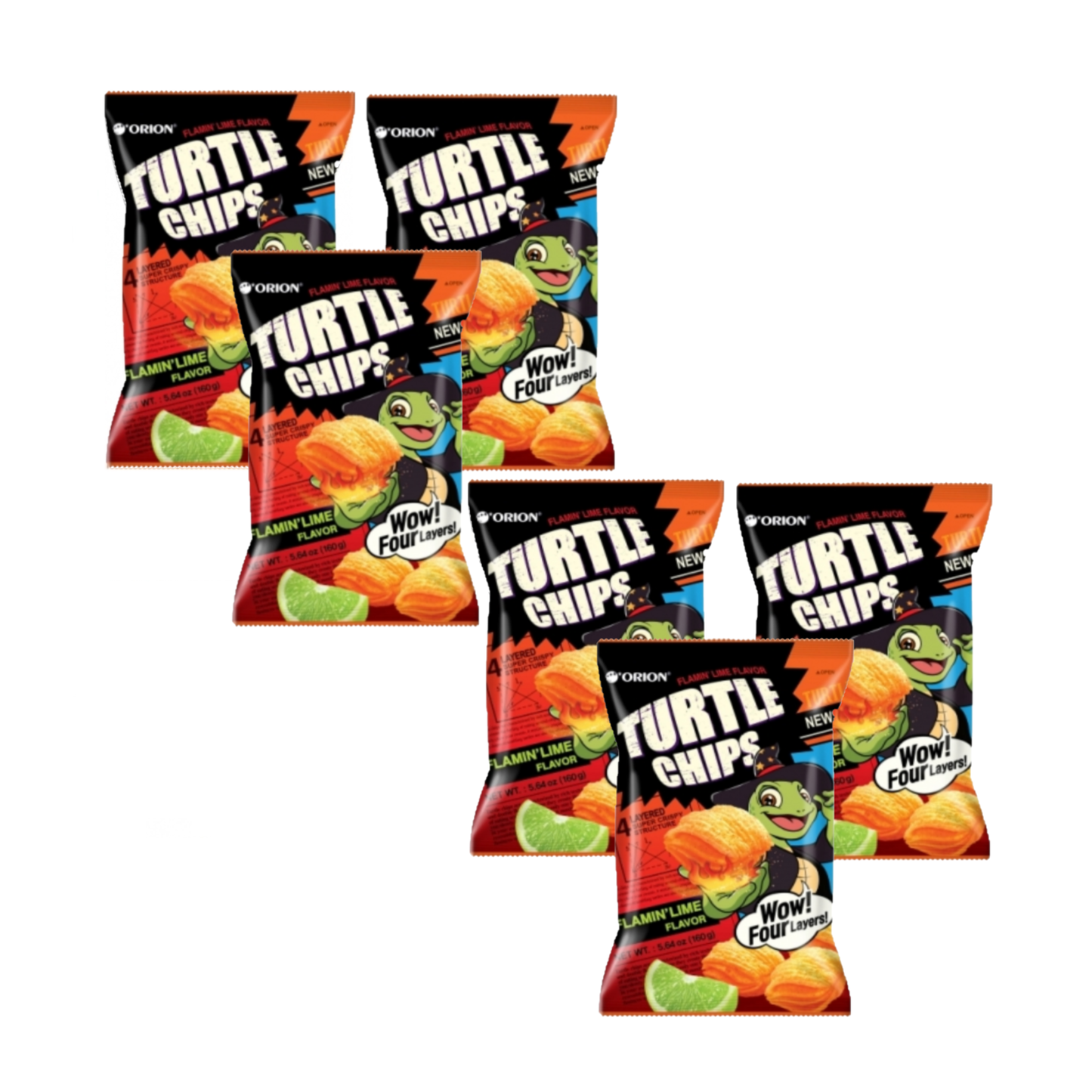 Orion Flamin' Lime Turtle Chip Gift Box