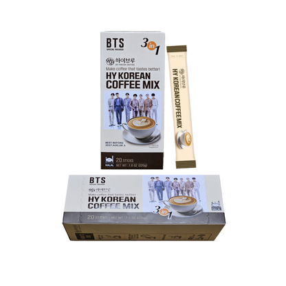 HY Korean Coffee Mix (BTS Special Package) 커피믹스 - Mini Case 20 Sticks